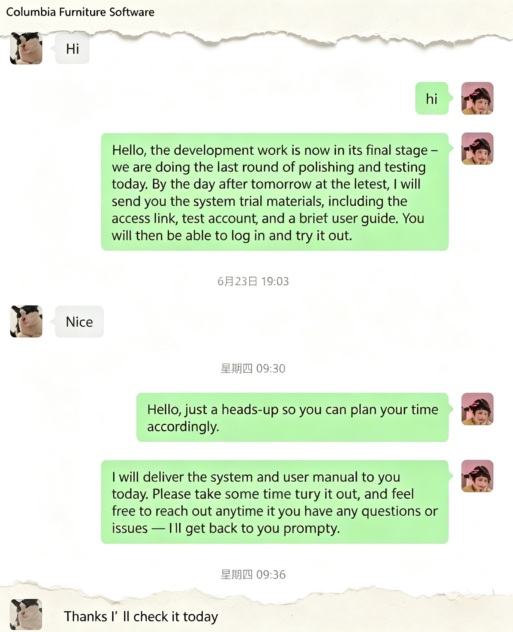 Requirement communication about order workflow and H5 guest ordering